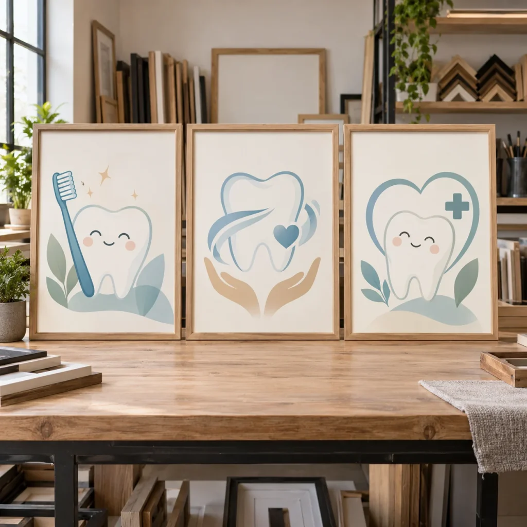 Bộ Tranh Chăm Sóc Tin Cậy Cho Phòng Khám Và Nha Khoa