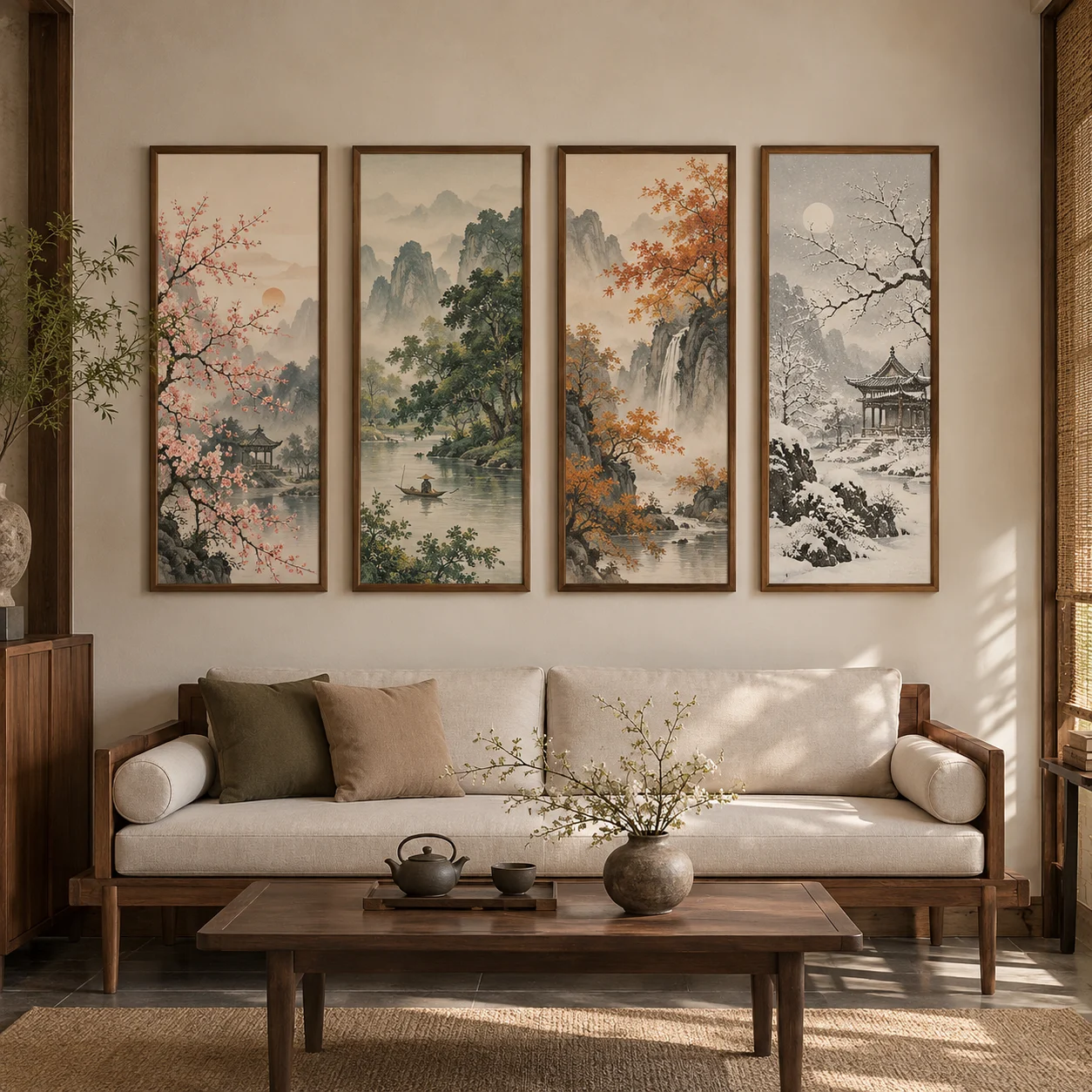 Bộ Tranh Đông Á Thanh Tĩnh Nhật Hàn Trung