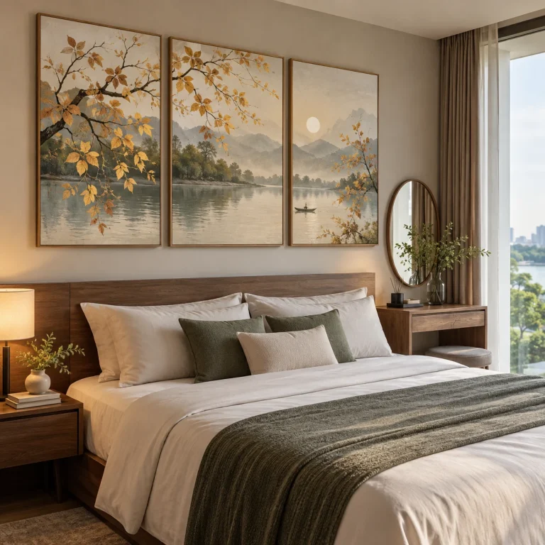 Tranh phòng ngủ Thu Phong Laminate Chống Ẩm