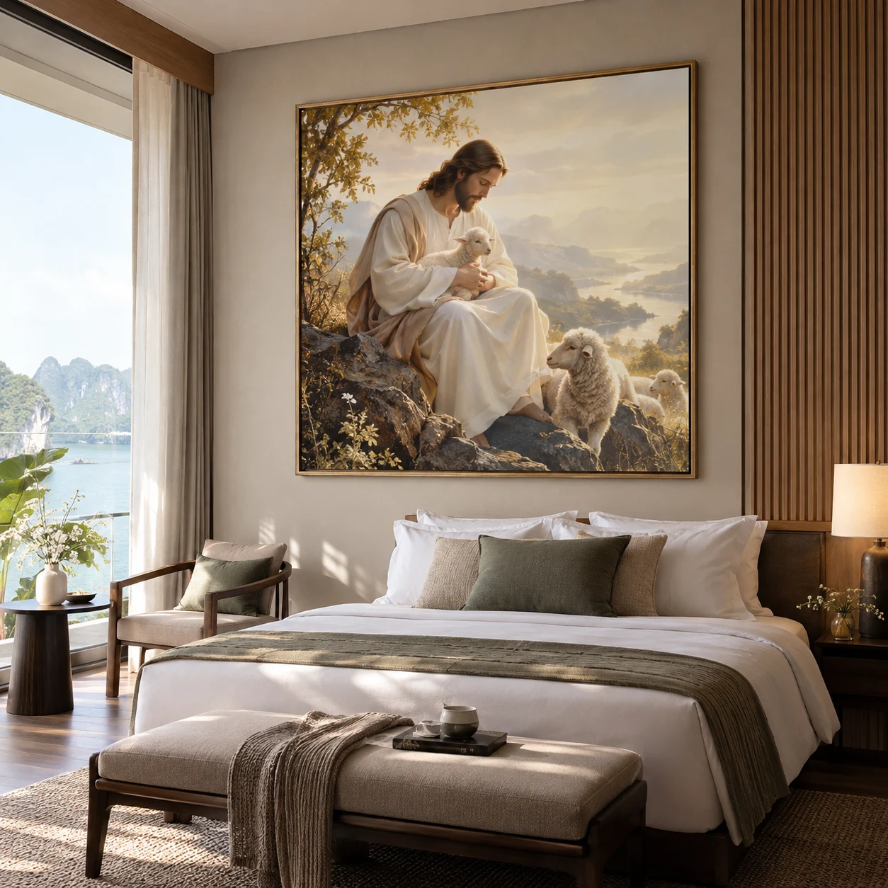 Tranh Thiên Chúa An Nhiên Laminate Chống Ẩm