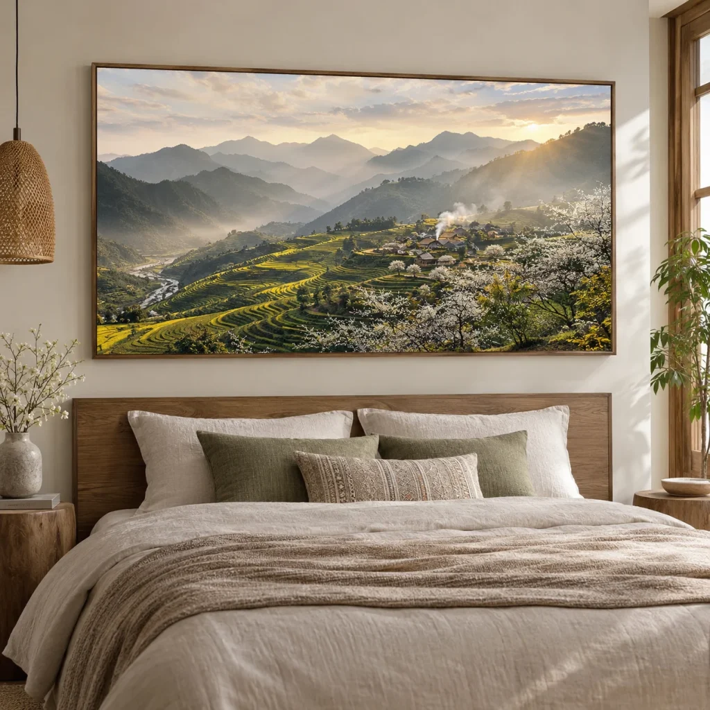 Tranh Tây Bắc Tân Thời Laminate Chống Ẩm