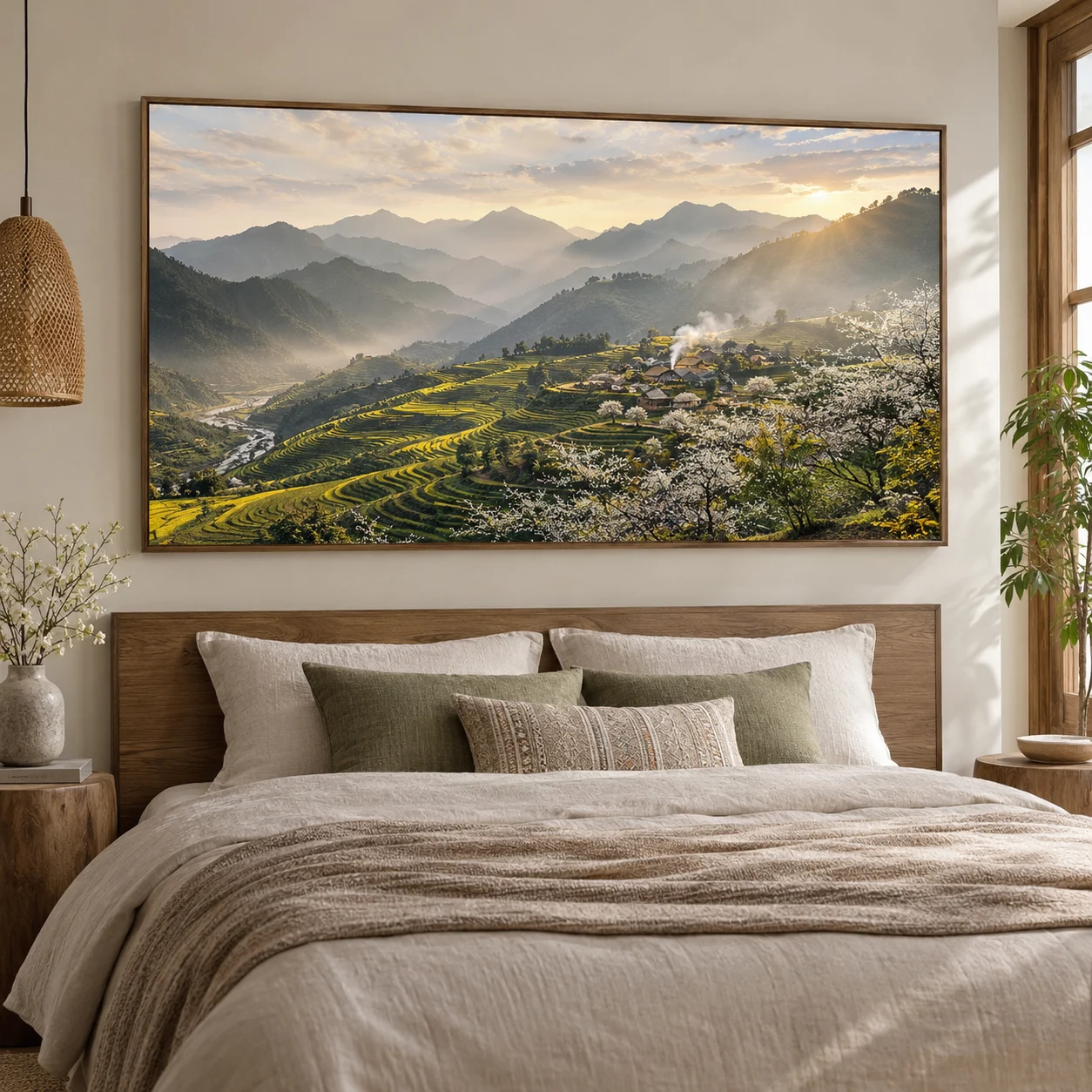 Tranh Tây Bắc Tân Thời Laminate Chống Ẩm