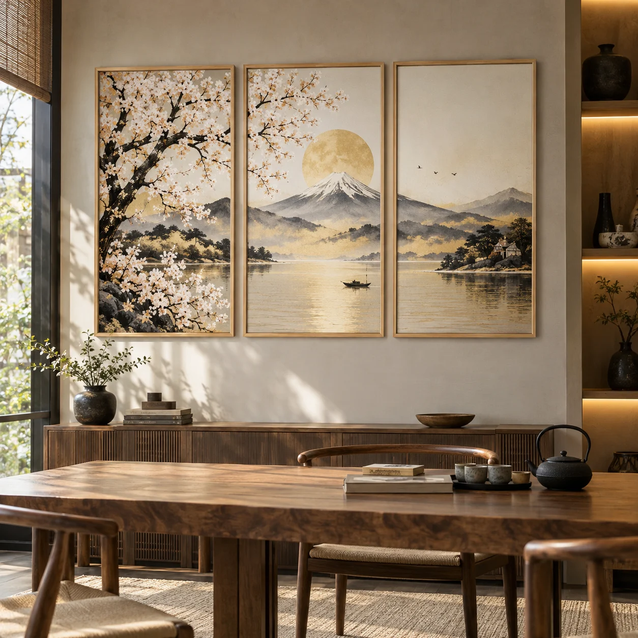 Tranh thành phố, quốc gia Hoài Niệm In Fine Art Viền Gỗ Sáng