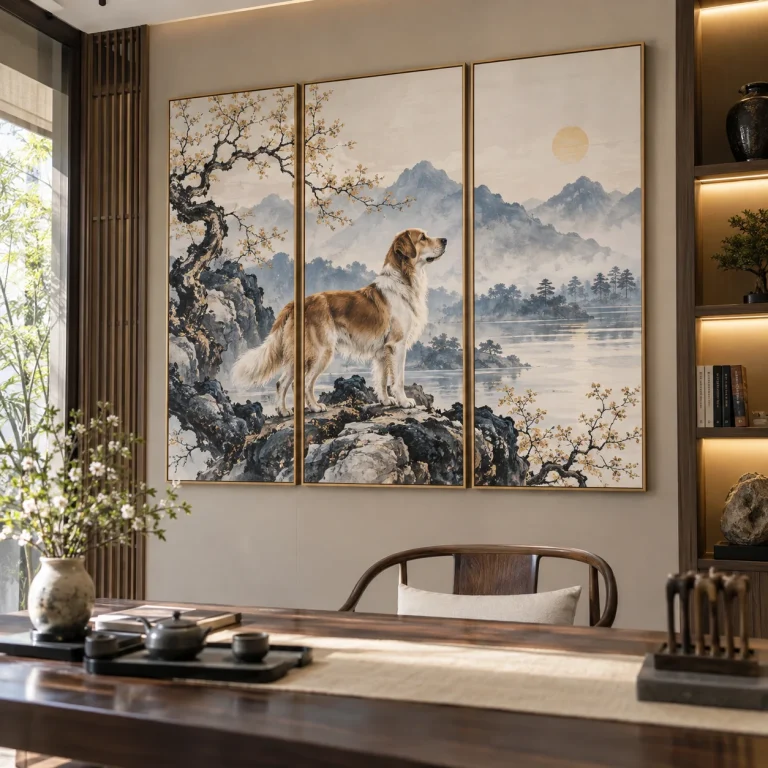 Tranh cho người tuổi Tuất Thanh Nhã Laminate Chống Ẩm