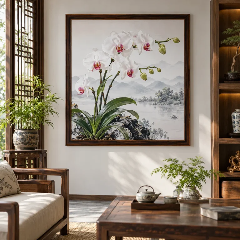 Tranh hoa lan Lam Sơn Laminate Chống Ẩm