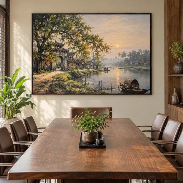 Tranh phòng họp Hoài Niệm Laminate Chống Ẩm