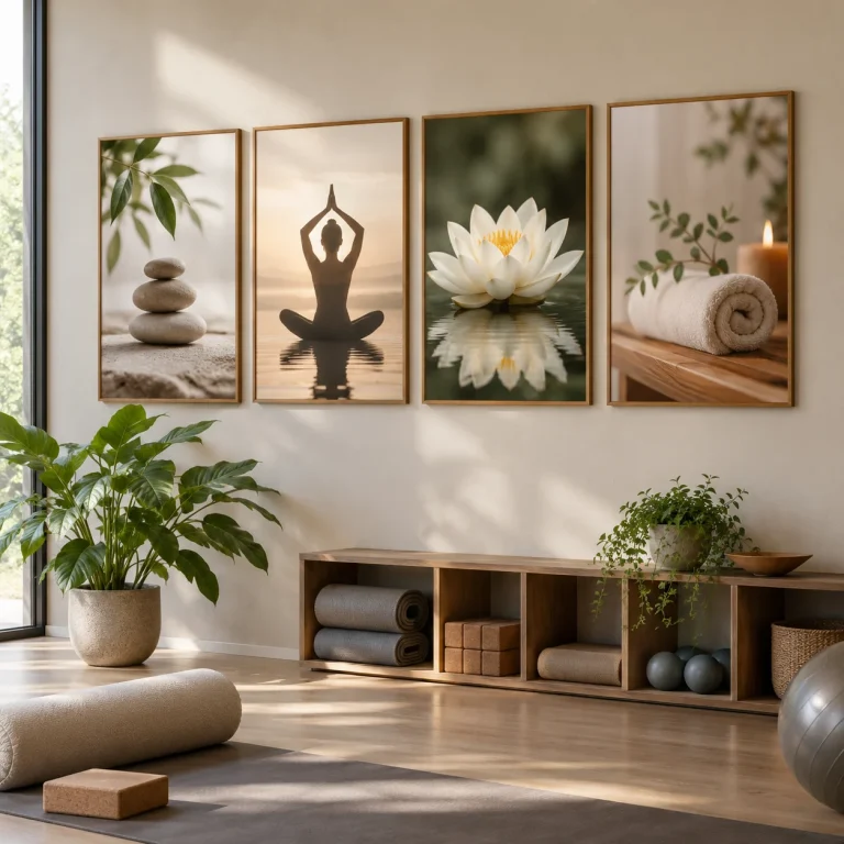 Bộ Tranh Năng Lượng Làm Đẹp Cho Spa Gym Nail Yoga